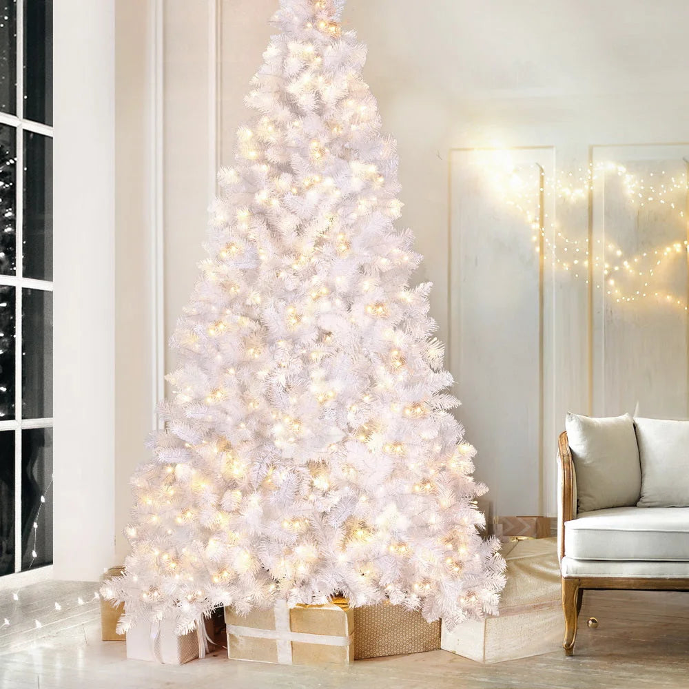 Christmas Tree 2.1M with 500 LED Xmas Decorations - White