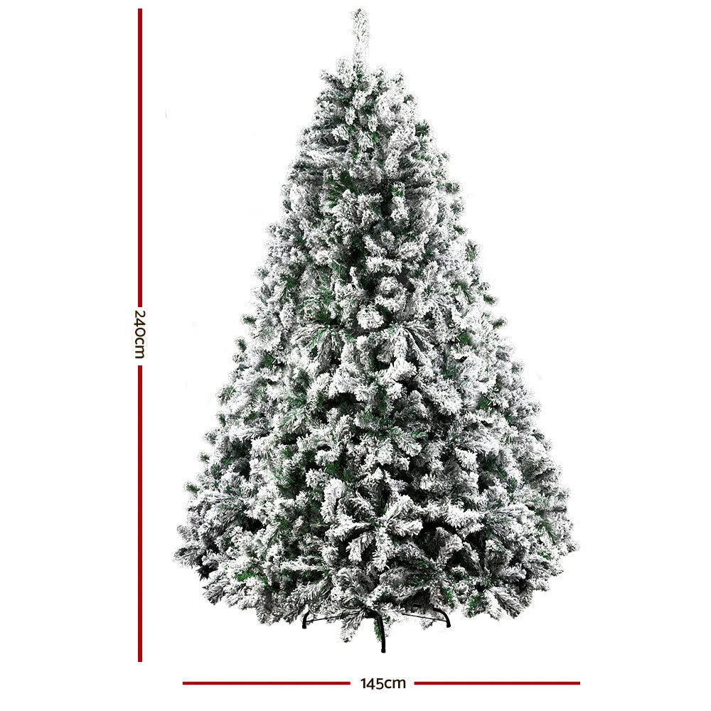 Christmas Tree 2.4M 8FT with 1500 Tips Snow Home Decor