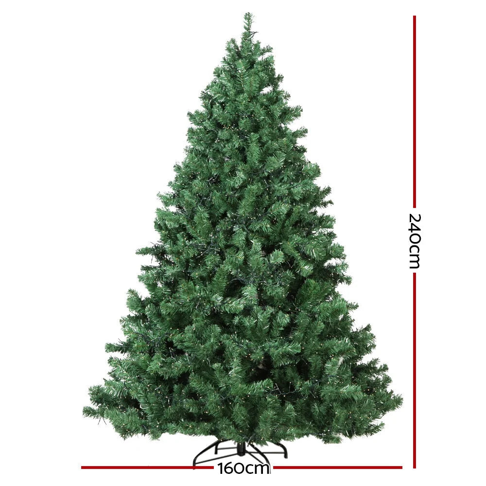 Christmas Tree 2.4M 8FT with 3190 LED Lights Warm White