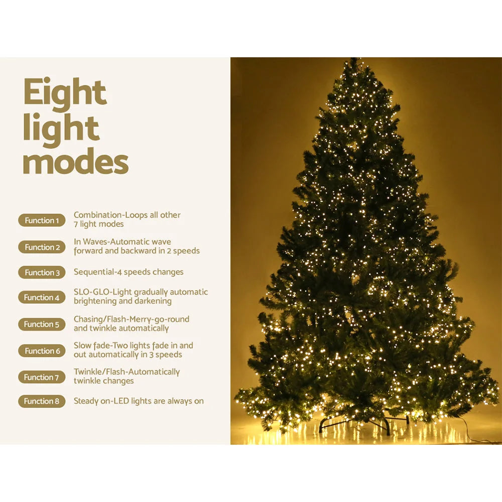 Christmas Tree 2.4M 8FT with 3190 LED Lights Warm White