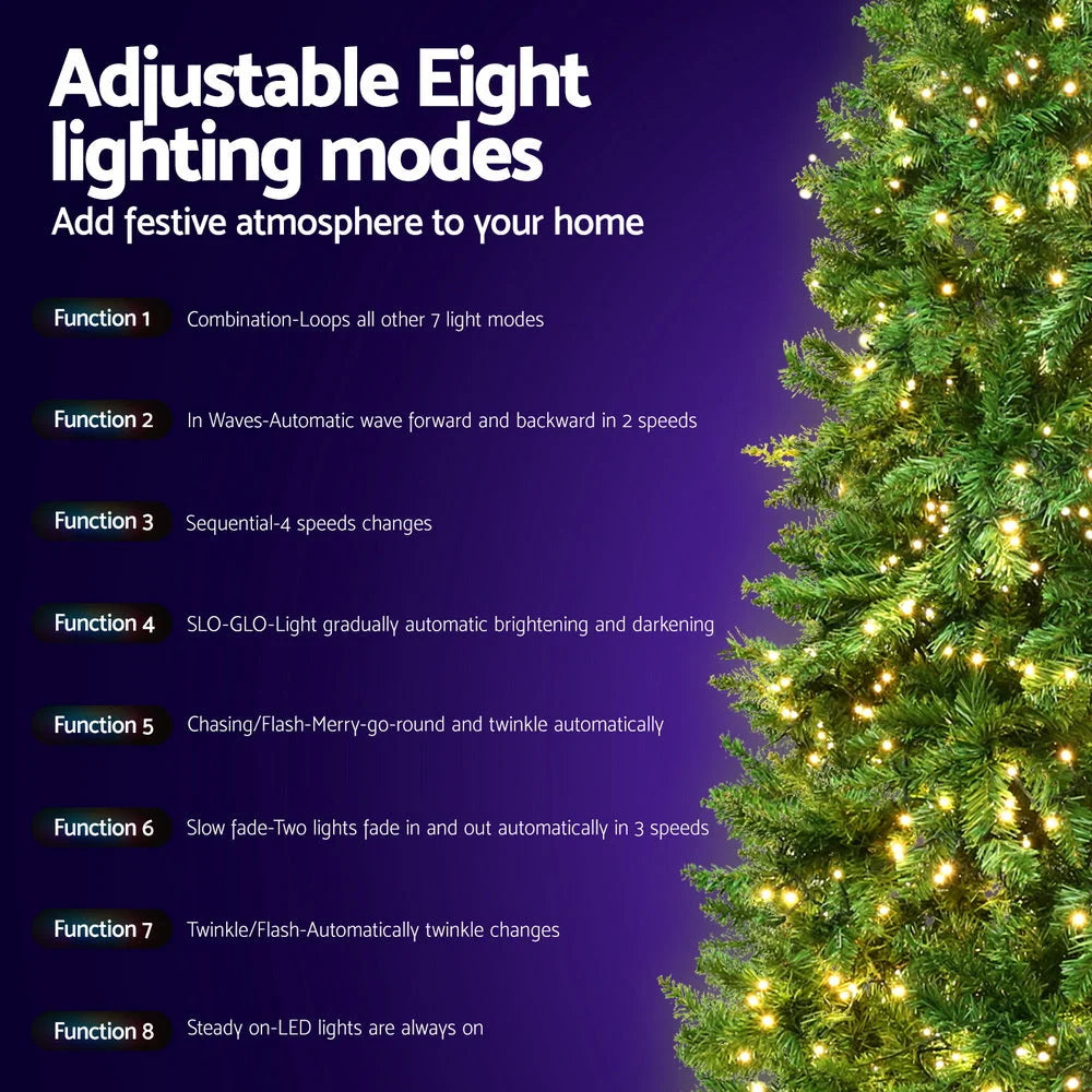 Christmas Tree 2.4M with 1488 LED Xmas Decorations