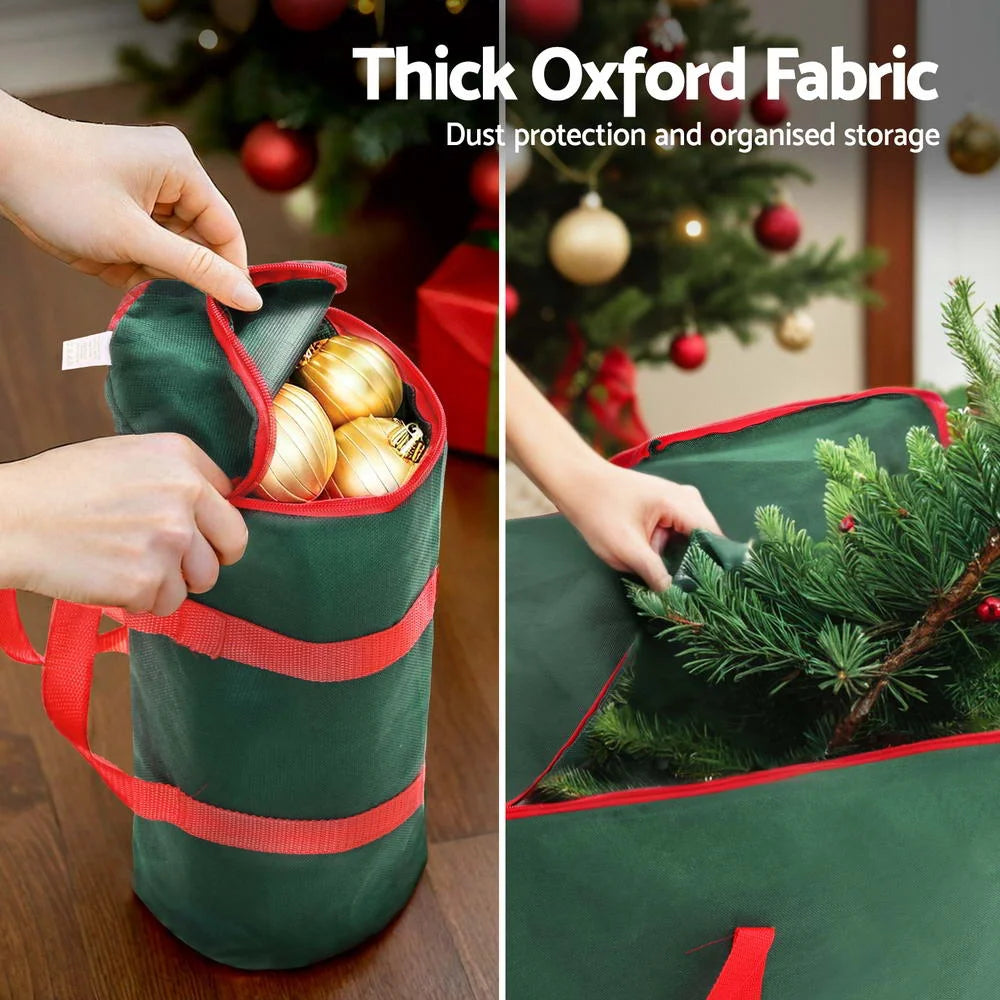 Christmas Tree Baubles Storage Bag Set for Ornaments