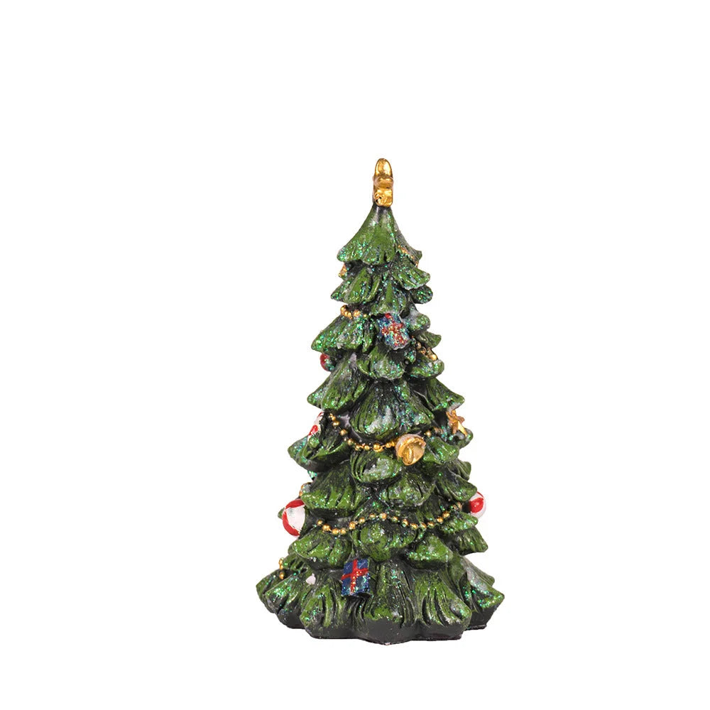 Christmas Tree Figurine - Festive Resin Decoration