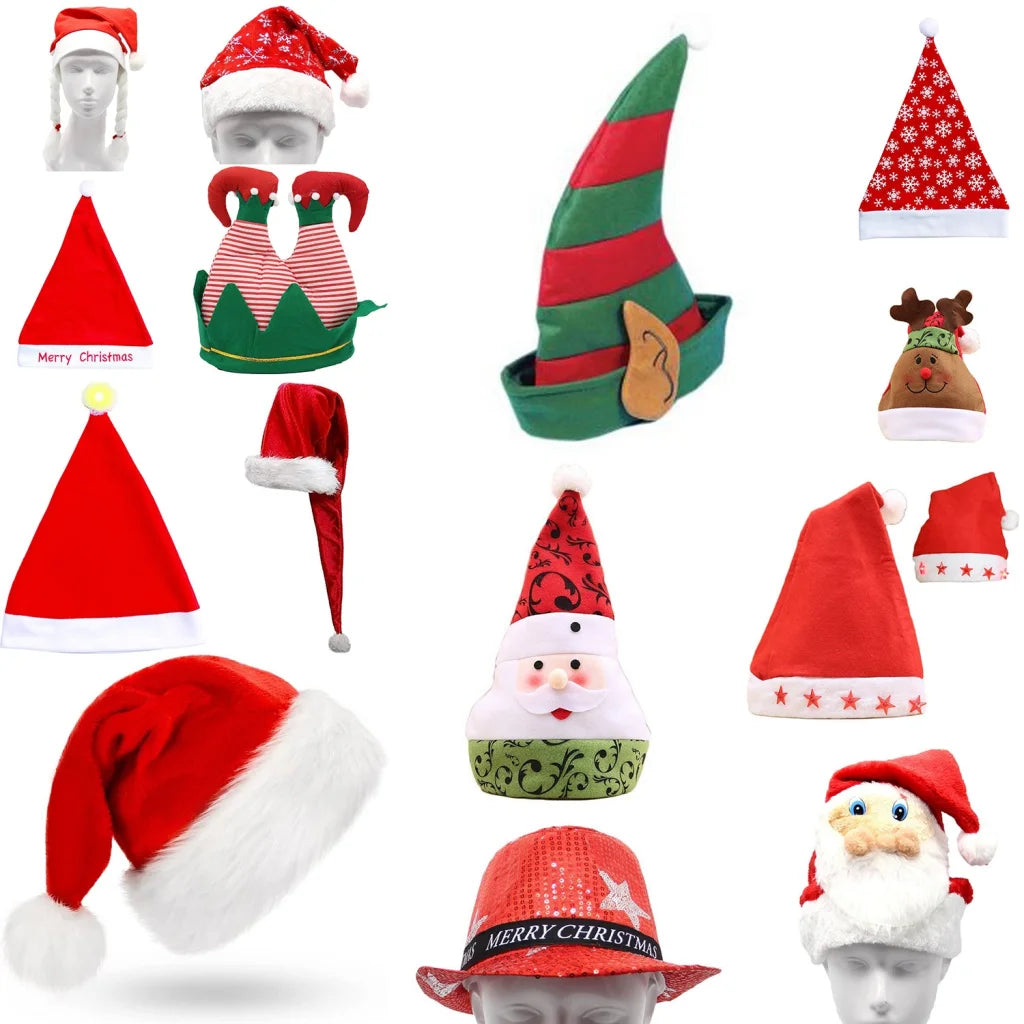 Christmas Unisex Adults Kids Novelty Hat Xmas Party Cap