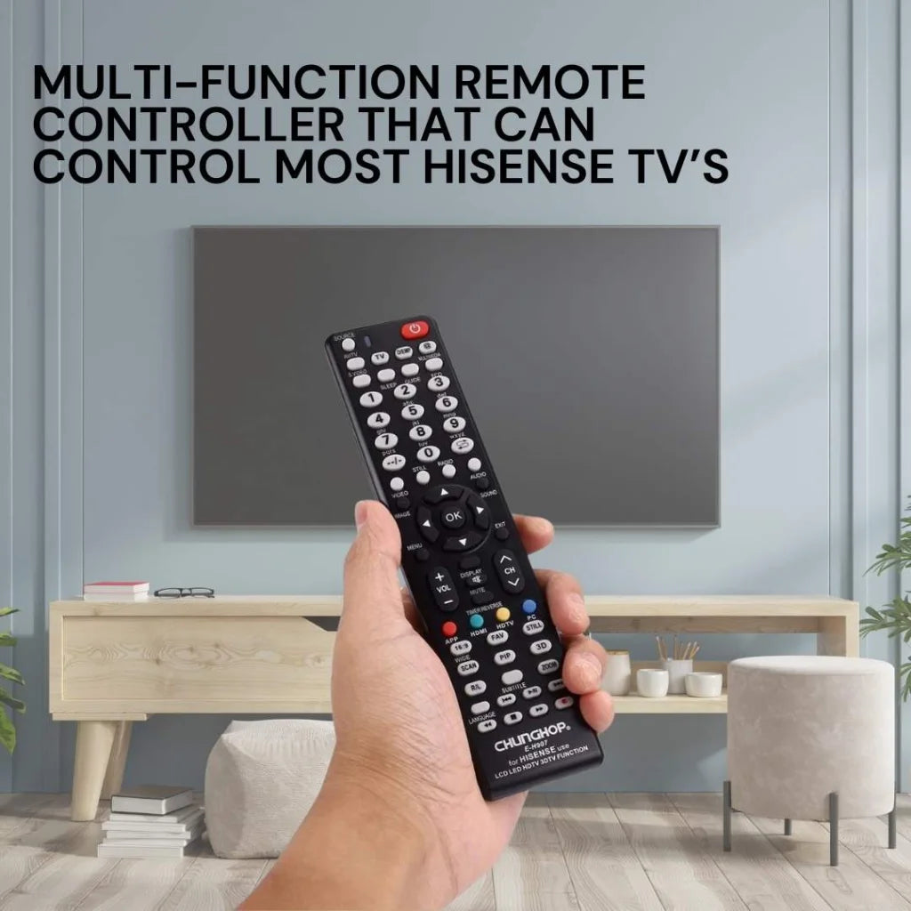Chunghop Universal TV Remote Control Compatible with Hisense LCD