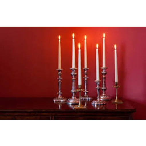 Church Candles 10 Pack White Wax 20cm Taper Vigil