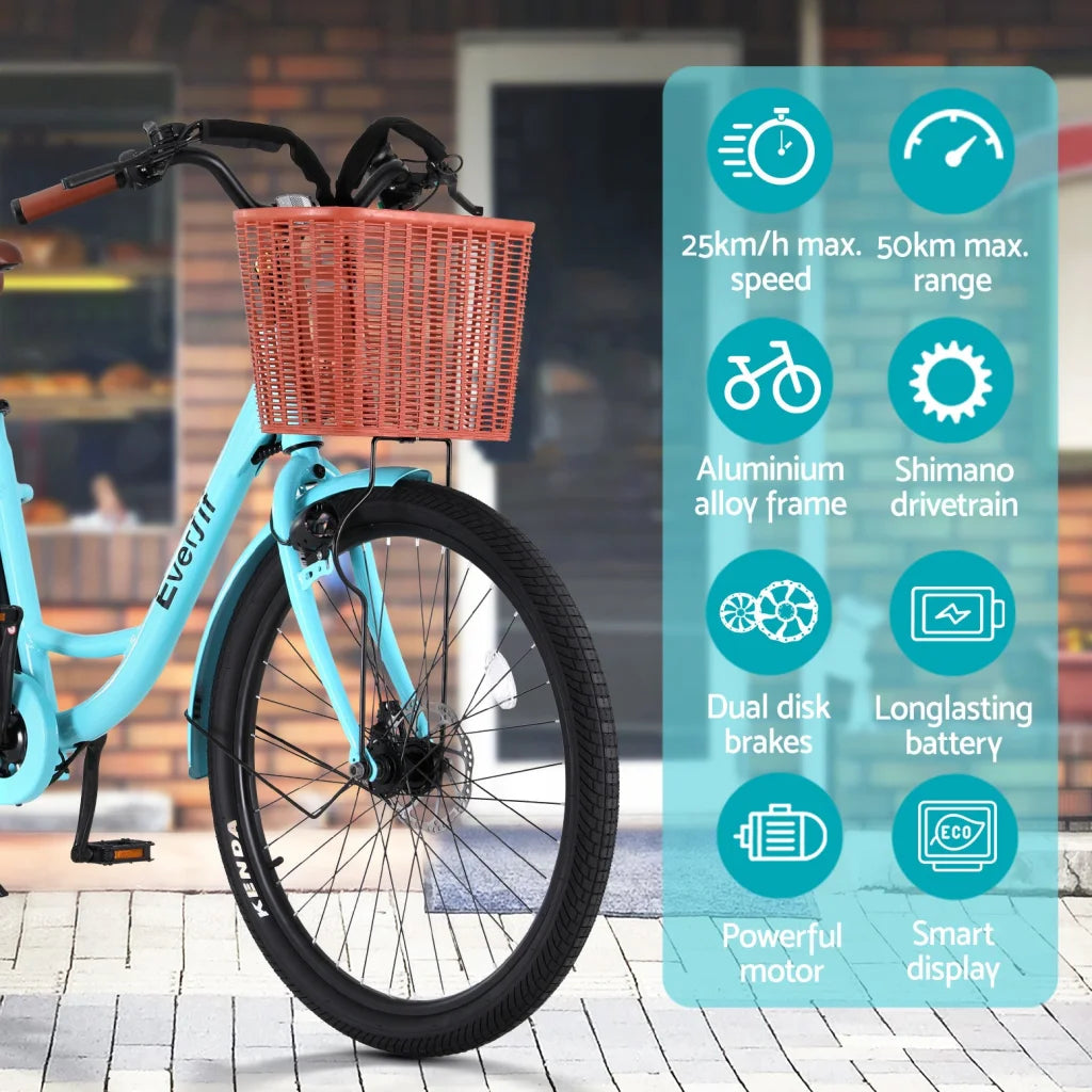 City Bicycle 26’’ eBike Electric Commuter with Battery