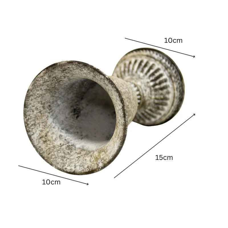 Classic Decorative Vase w Embellishment Base 15cm - Home &