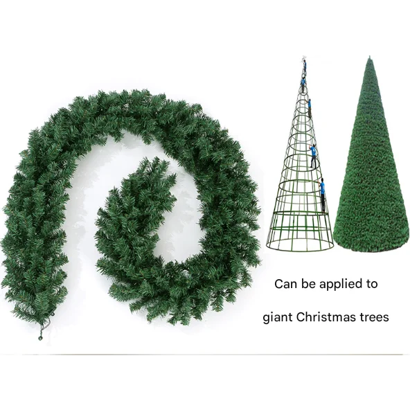 Classic Green Lush Artificial Christmas Garland - 2.7m