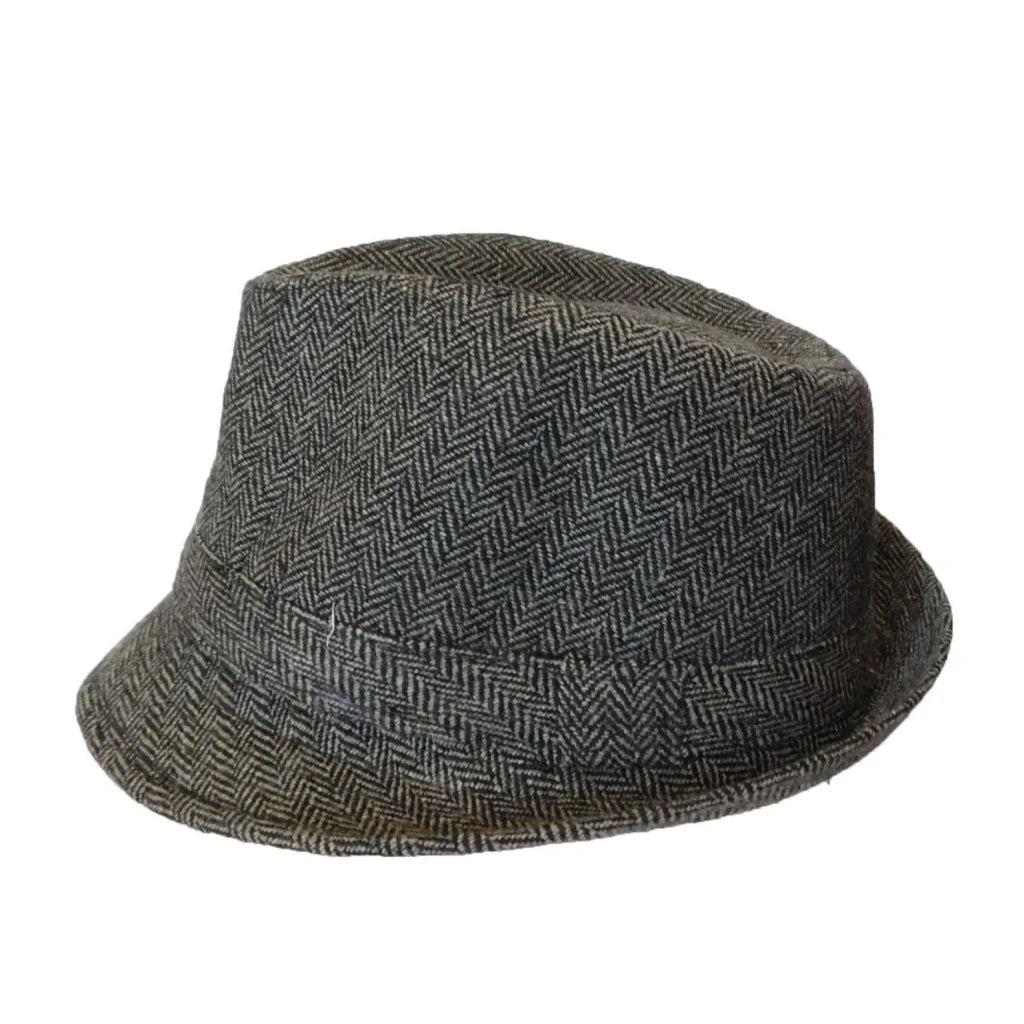 CLASSIC TRILBY HAT Fedora Felt Cap Costume Gangster