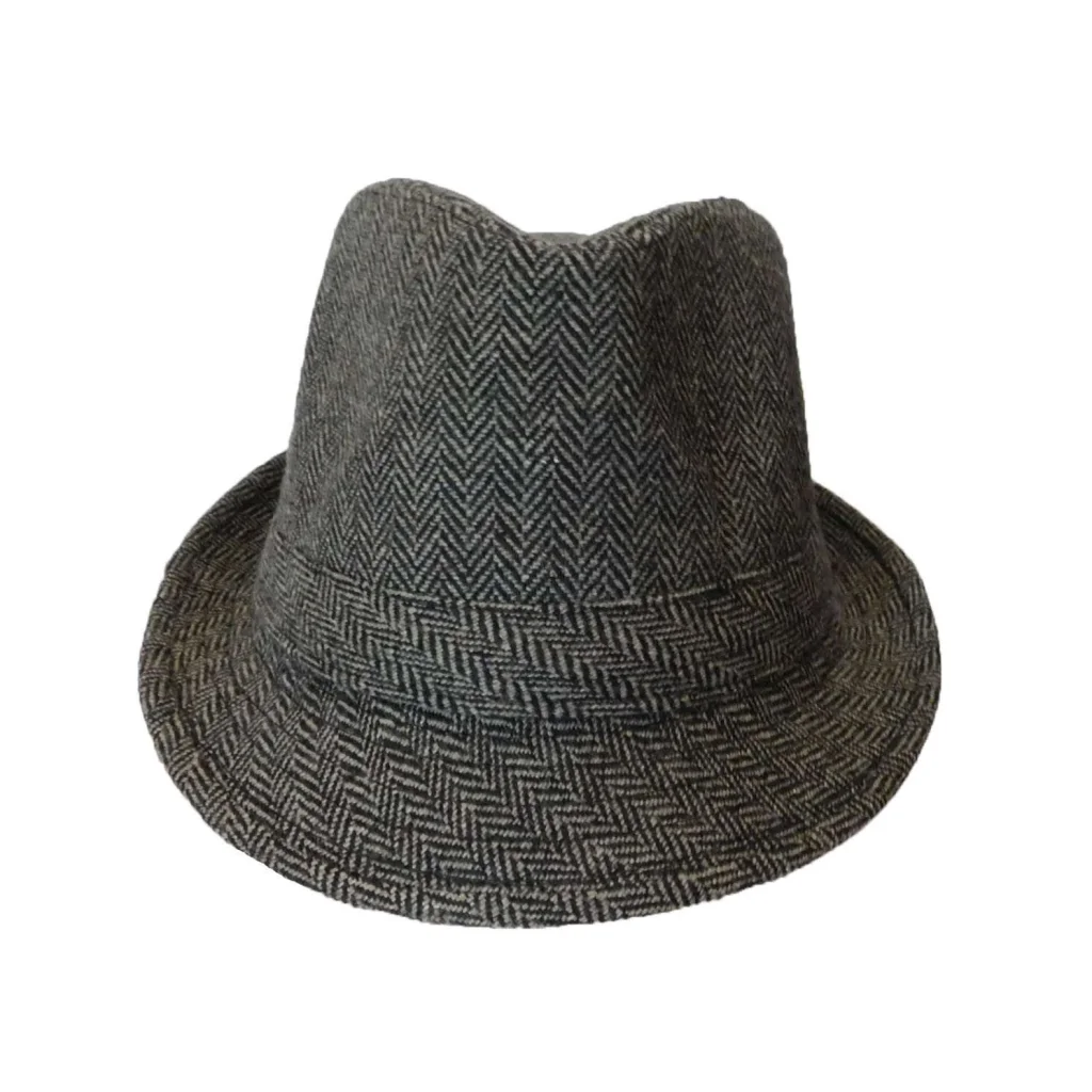CLASSIC TRILBY HAT Fedora Felt Cap Costume Gangster
