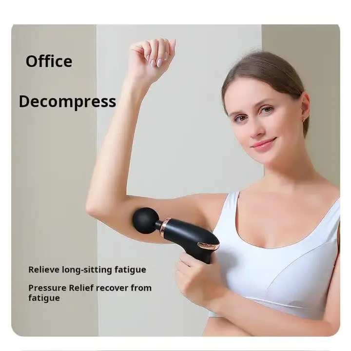 Classic White Massage Gun - 6-Speed Deep Tissue Massager