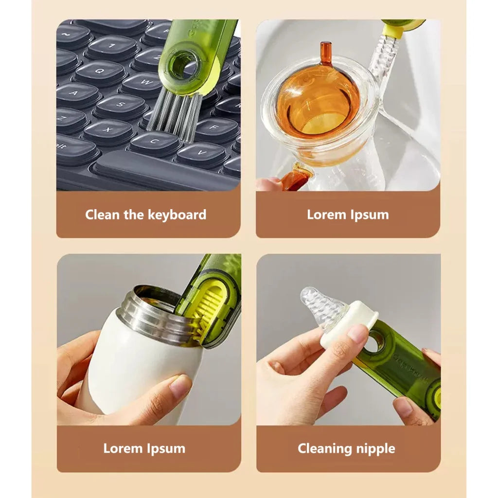 Cleanix Multi-purpose Cup Cleaning Brush Three-in-one Gap