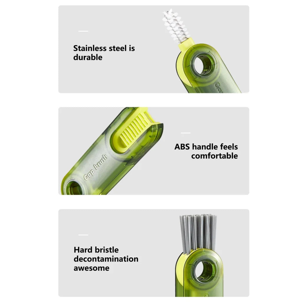 Cleanix Multi-purpose Cup Cleaning Brush Three-in-one Gap