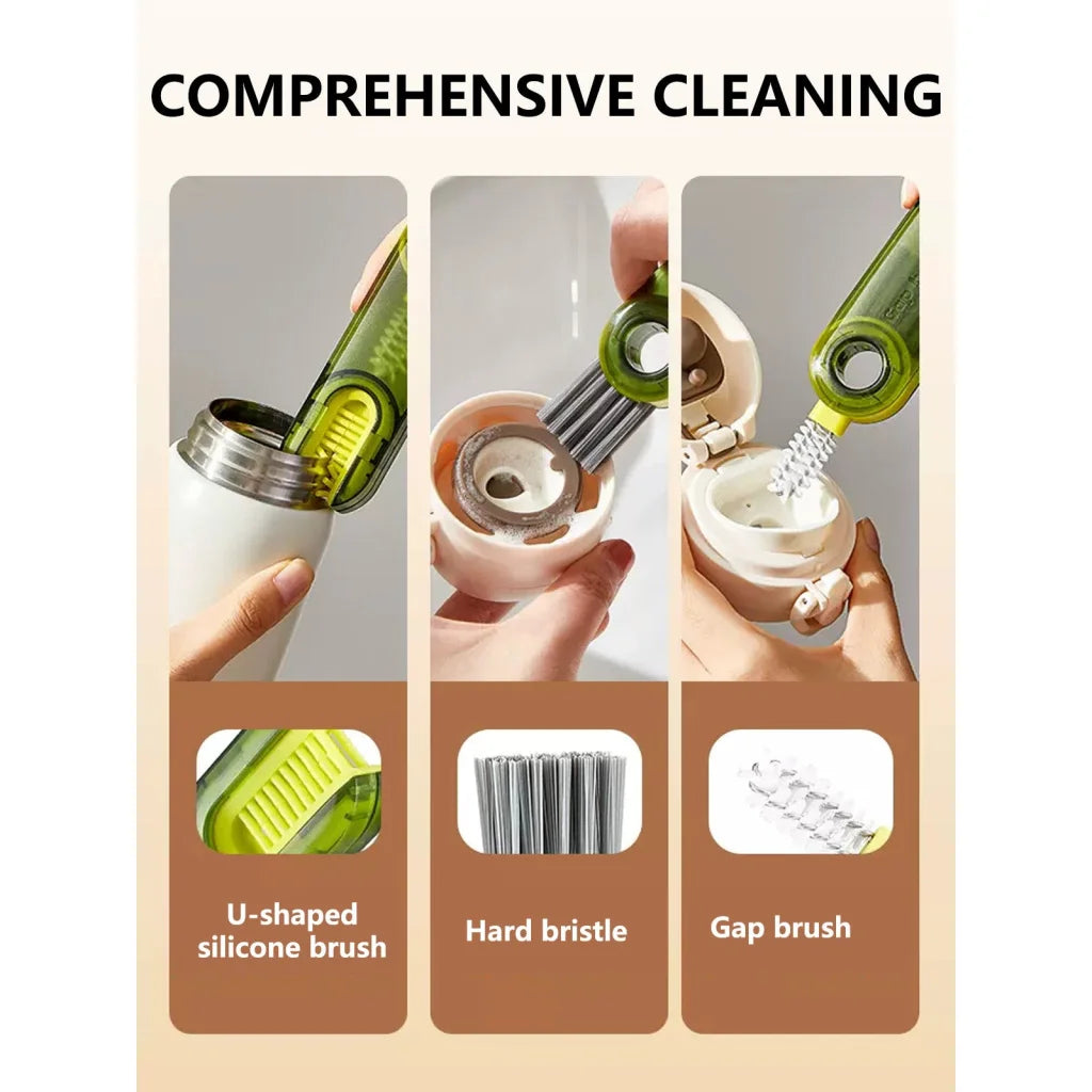 Cleanix Multi-purpose Cup Cleaning Brush Three-in-one Gap