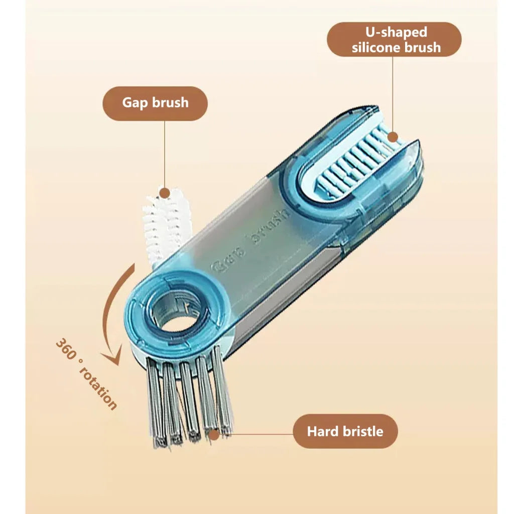 Cleanix Multi-purpose Cup Cleaning Brush Three-in-one Gap