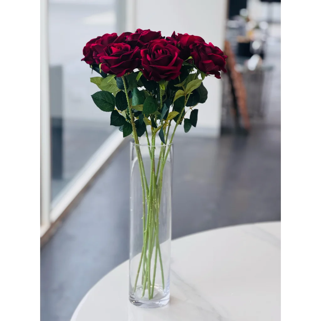 Clear Cylinder Flower Vase 40cm - Home & Garden > Decor >