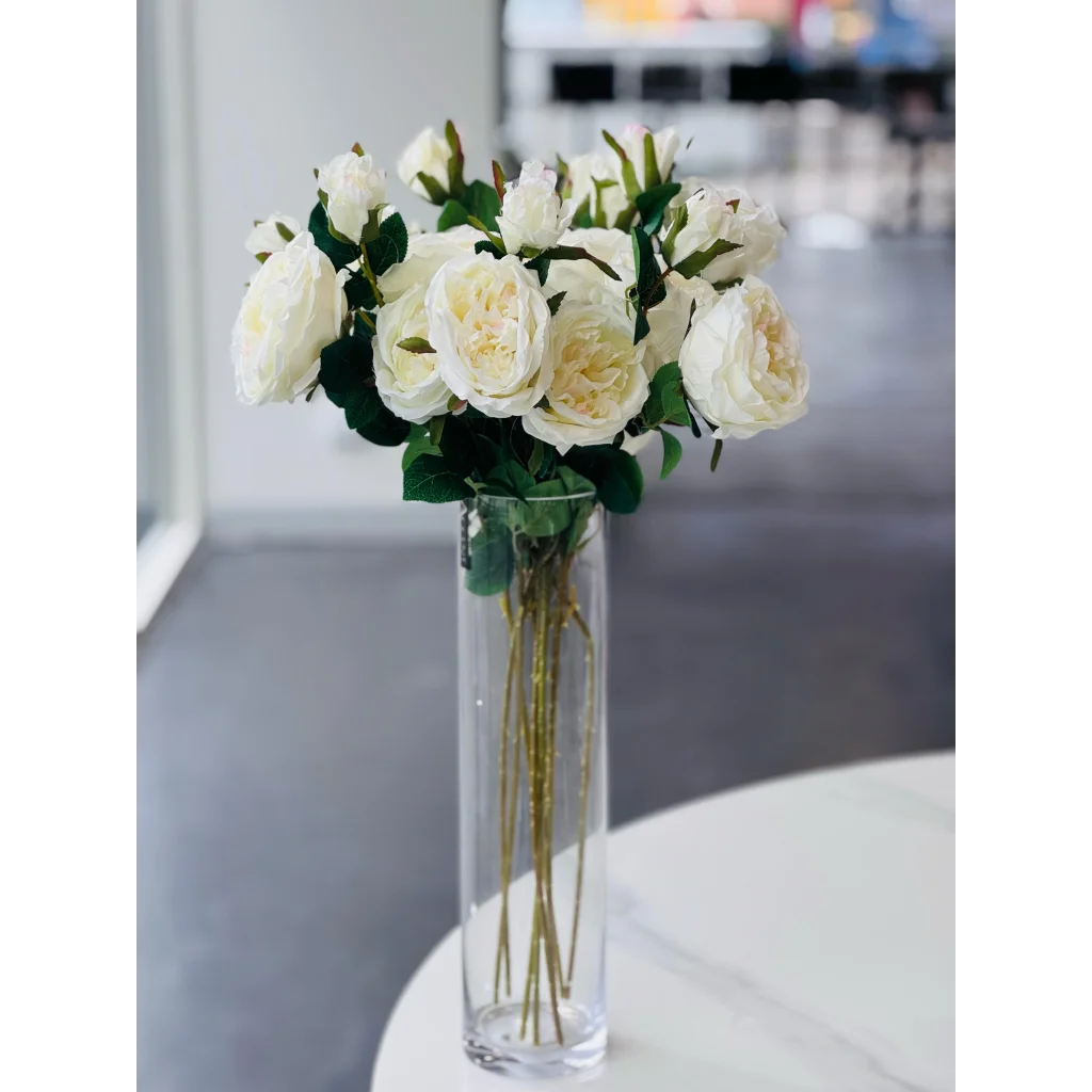 Clear Cylinder Flower Vase 40cm - Home & Garden > Decor >