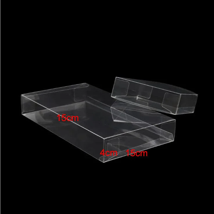 Clear PVC Plastic Folding Packaging Gift Box 10 Pack