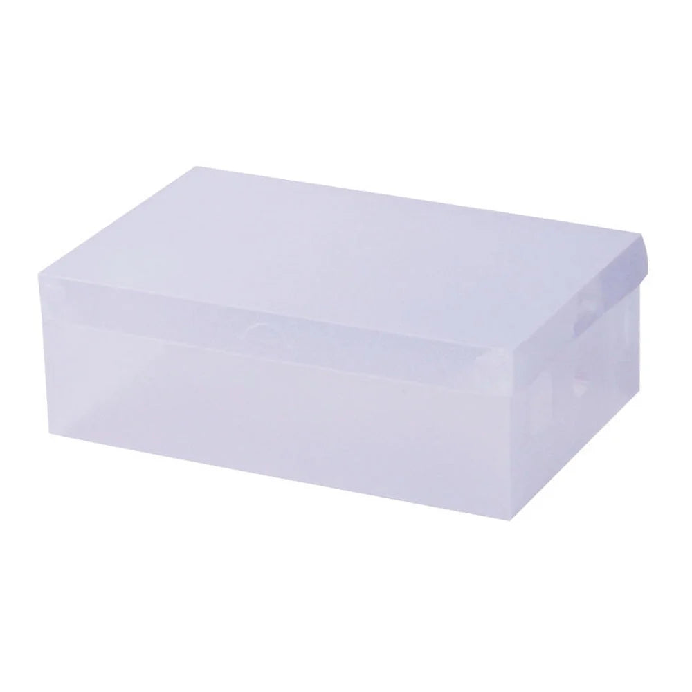 Clear Shoe Storage Box 40pcs Transparent Foldable Stackable