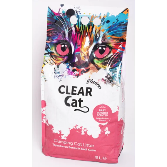 ClearCat Blanco Cat Litter Baby Powder