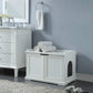 Cleo Cat Litter Cabinet - White - Pet Care