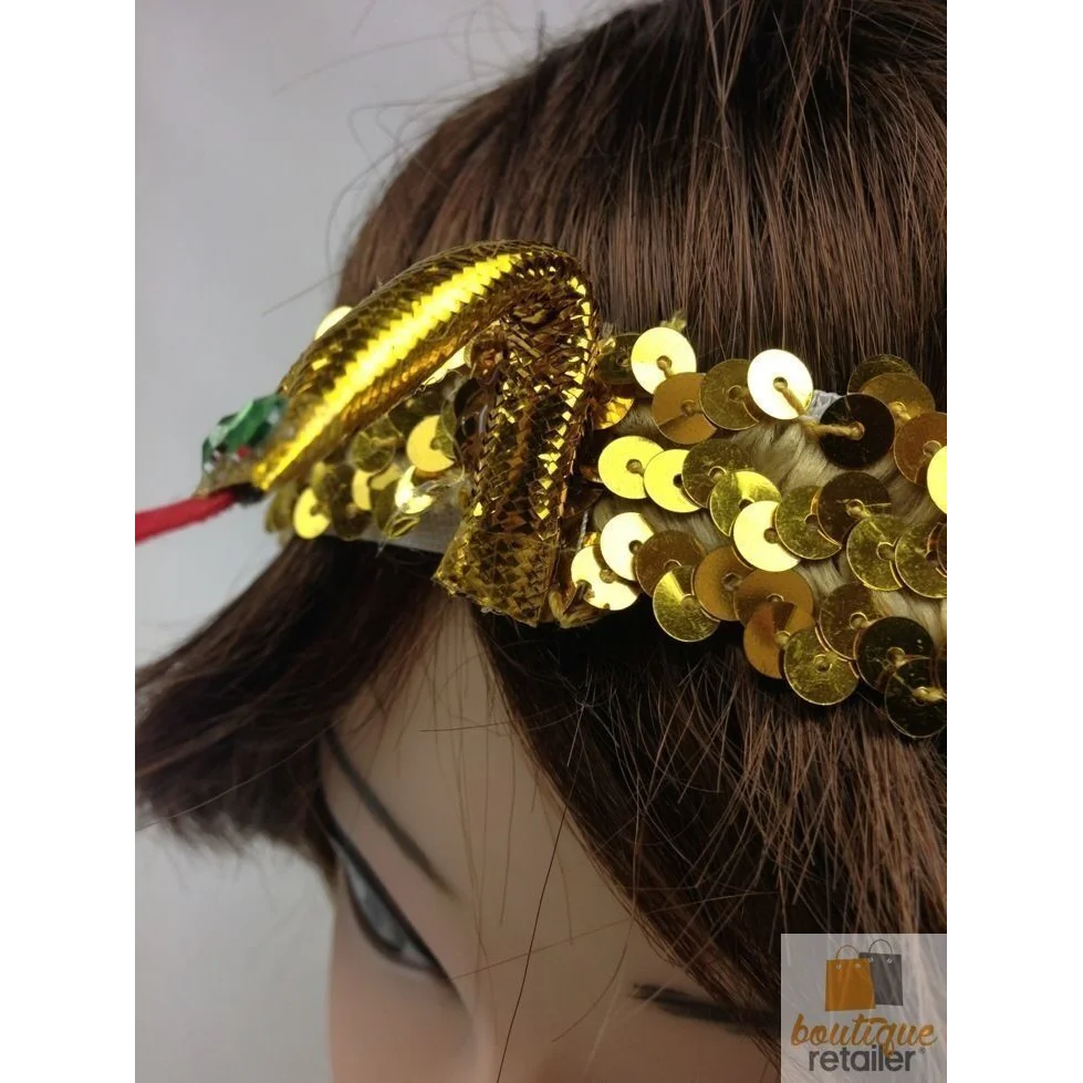 CLEOPATRA HEADPIECE Egyptian Beaded Headband Headdress
