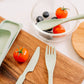 Clevinger Reusable Wheat Straw Fibre Cutlery Set with Case