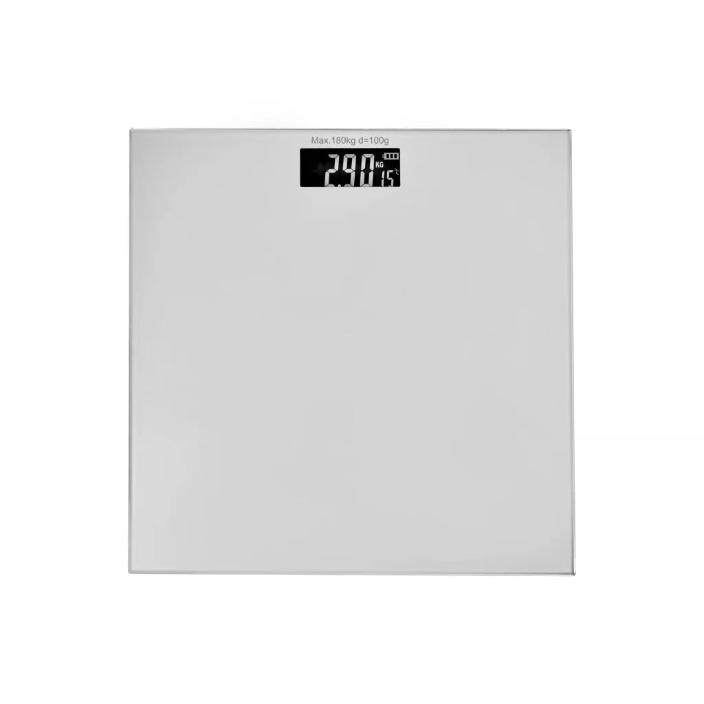 Clevinger Silver Digital Glass Bathroom Scale Max Capacity