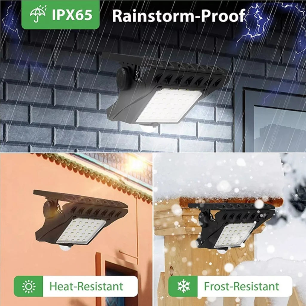 Clip-On Solar LED Light Outdoor Motion Sensor 45 LEDs IP65
