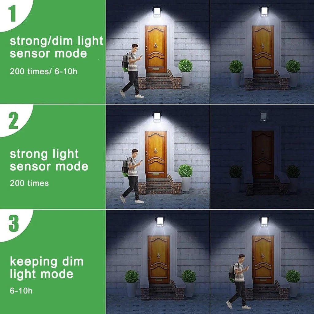 Clip-On Solar LED Light Outdoor Motion Sensor 45 LEDs IP65