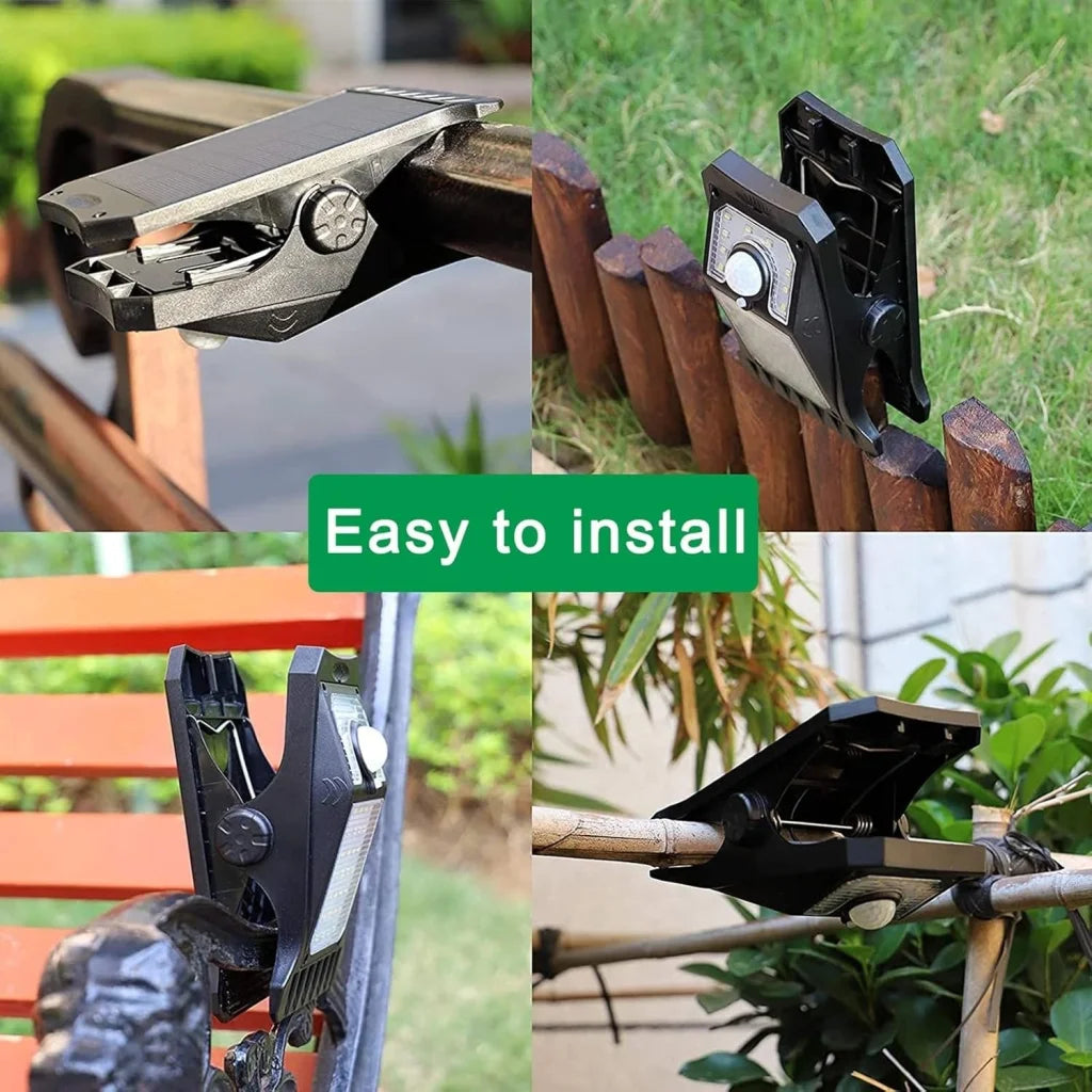 Clip-On Solar LED Light Outdoor Motion Sensor 45 LEDs IP65