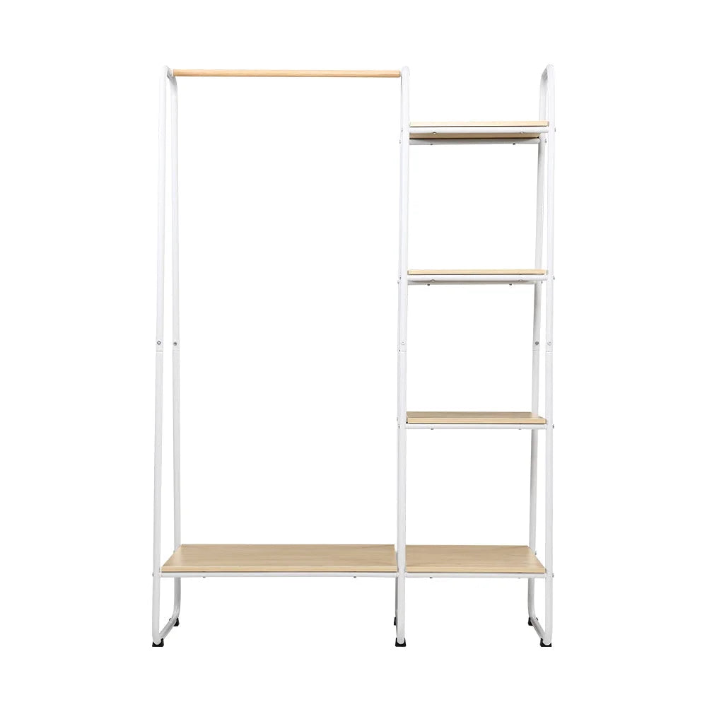 Closet Storage Rack Clothes Hanger Shelf Garment Rail Stand
