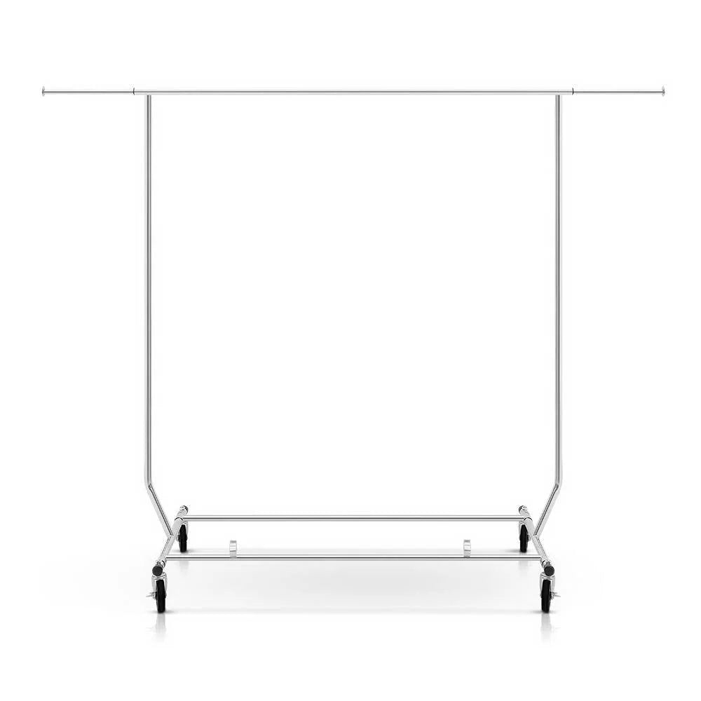Clothes Coat Rack Stand Portable Garment Hanging Rail Airer Adjustable shown on the product page