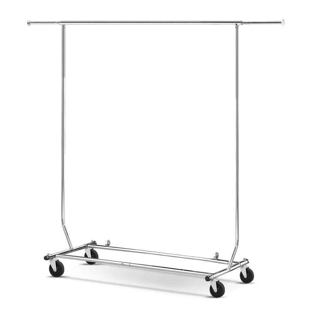 Clothes Coat Rack Stand Portable Garment Hanging Rail Airer