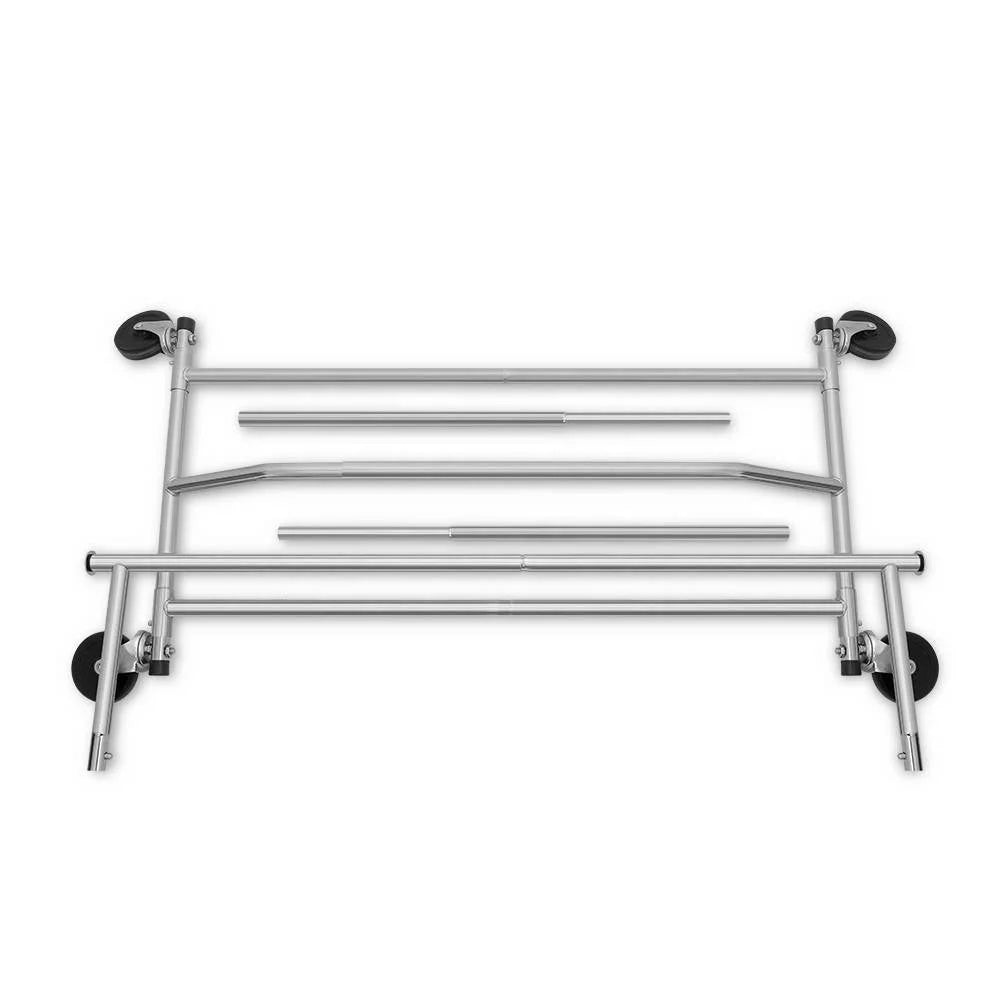 Clothes Coat Rack Stand Portable Garment Hanging Rail Airer
