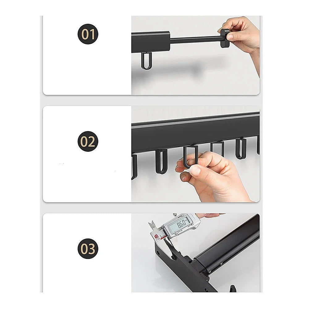 Clothes Drying Rack Foldable Wall Hanging Balcony