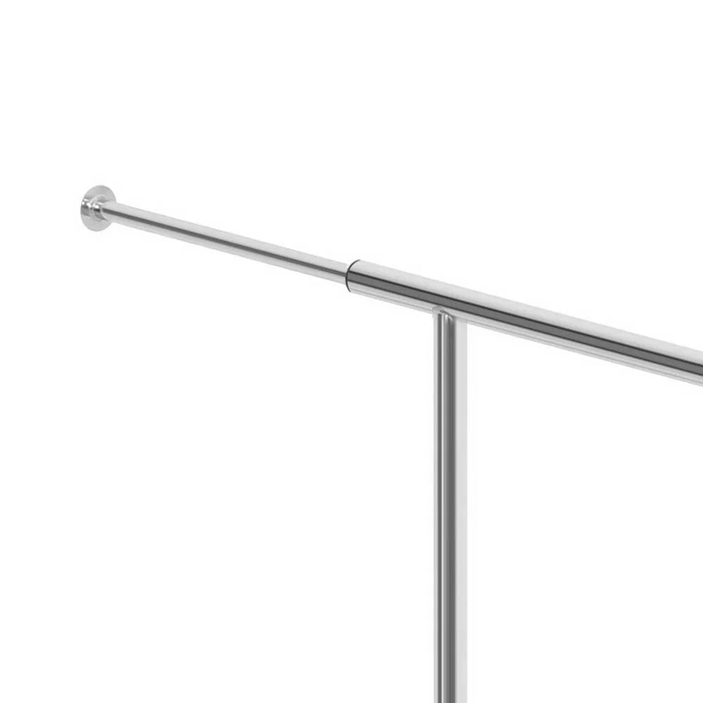 Clothes Rack 6FT Double Rail Coat Stand Adjustable Garment