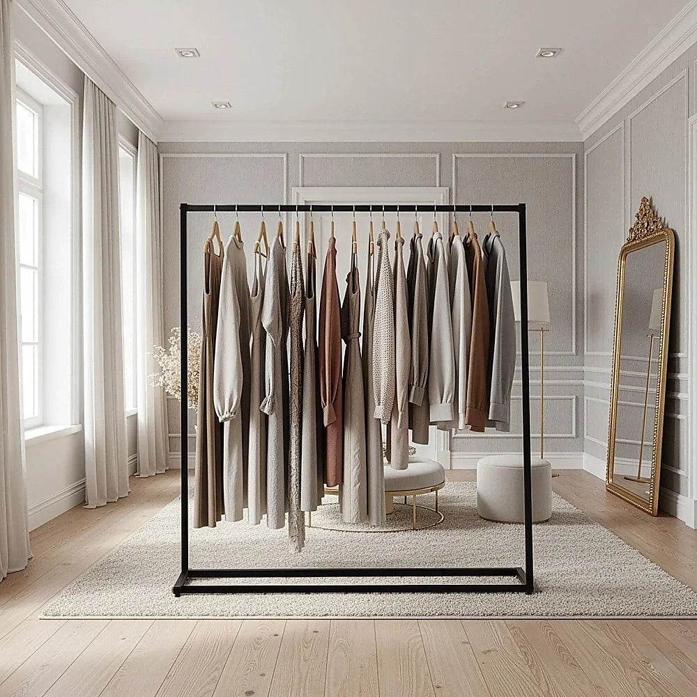 Clothing Garment Rack Commercial Retail Shop - Black