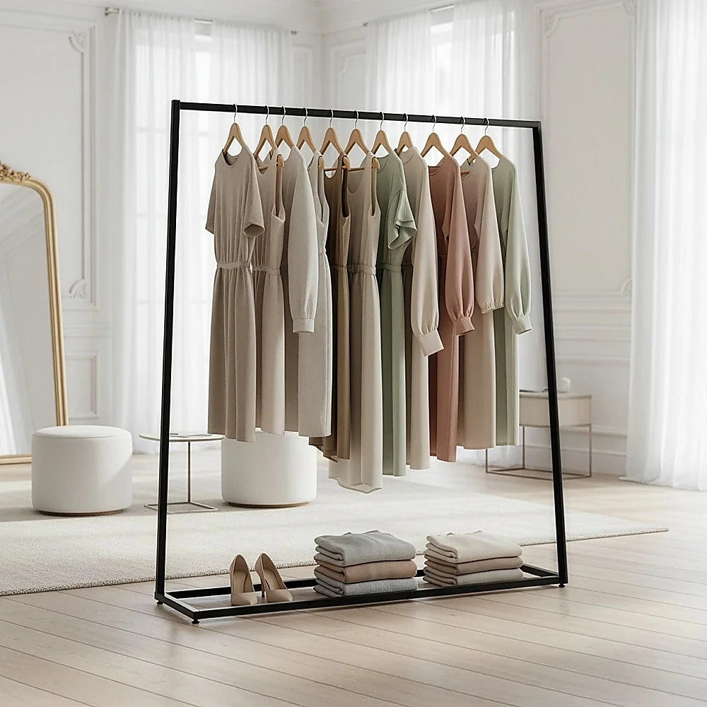 Clothing Garment Rack Commercial Retail Shop - Black