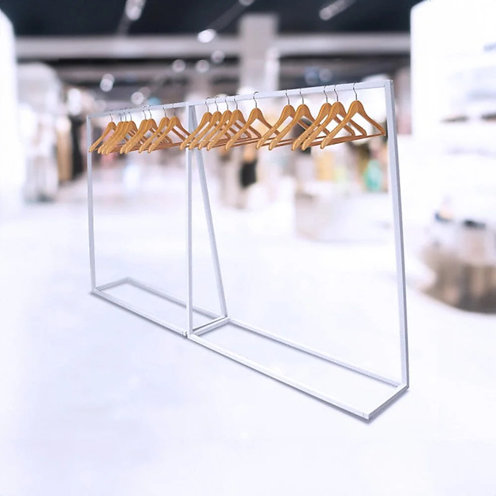Clothing Garment Rack Commercial Retail Shop - White