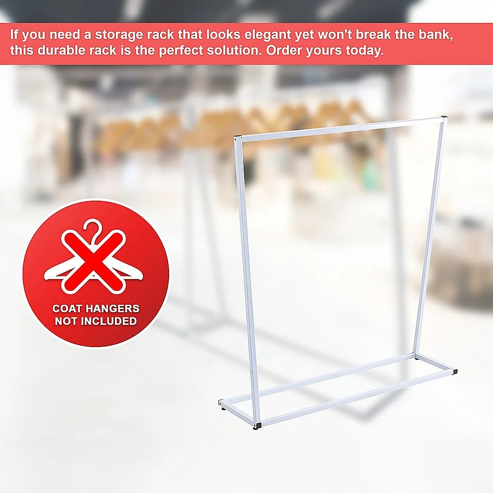 Clothing Garment Rack Commercial Retail Shop - White