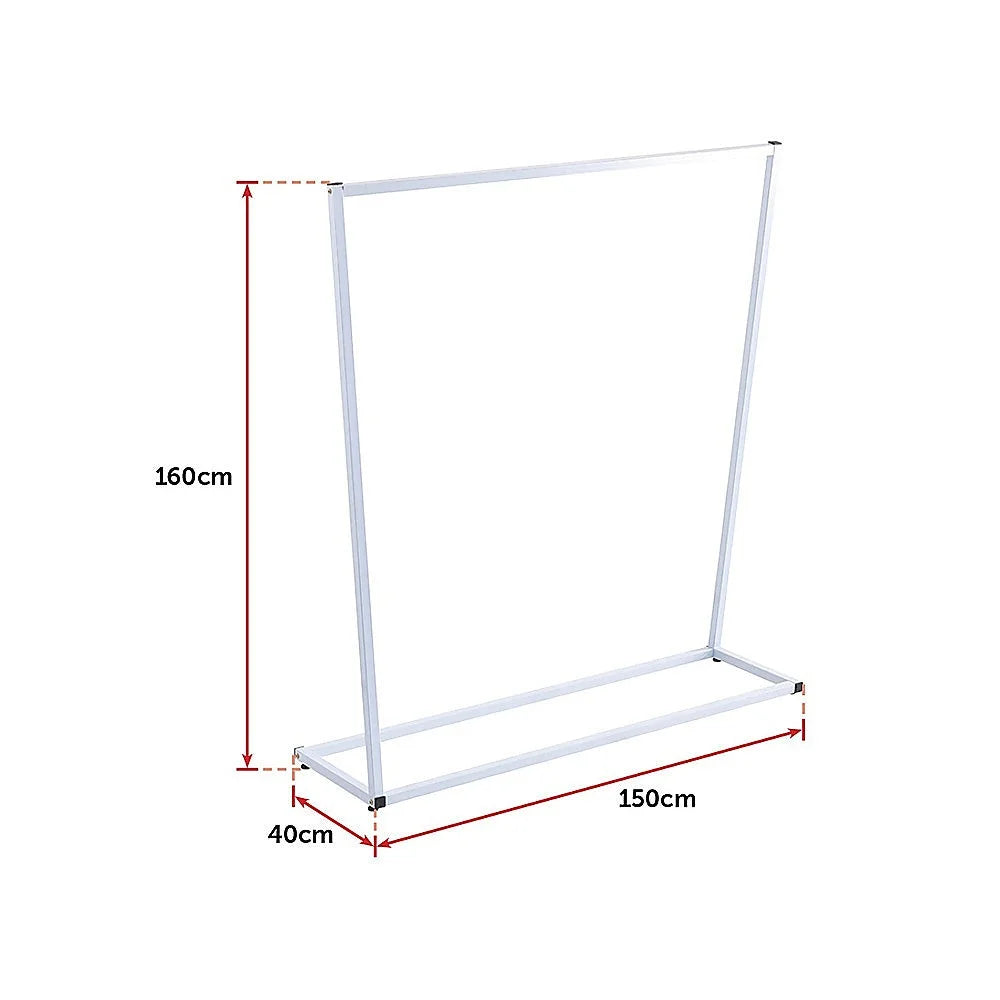 Clothing Garment Rack Commercial Retail Shop - White
