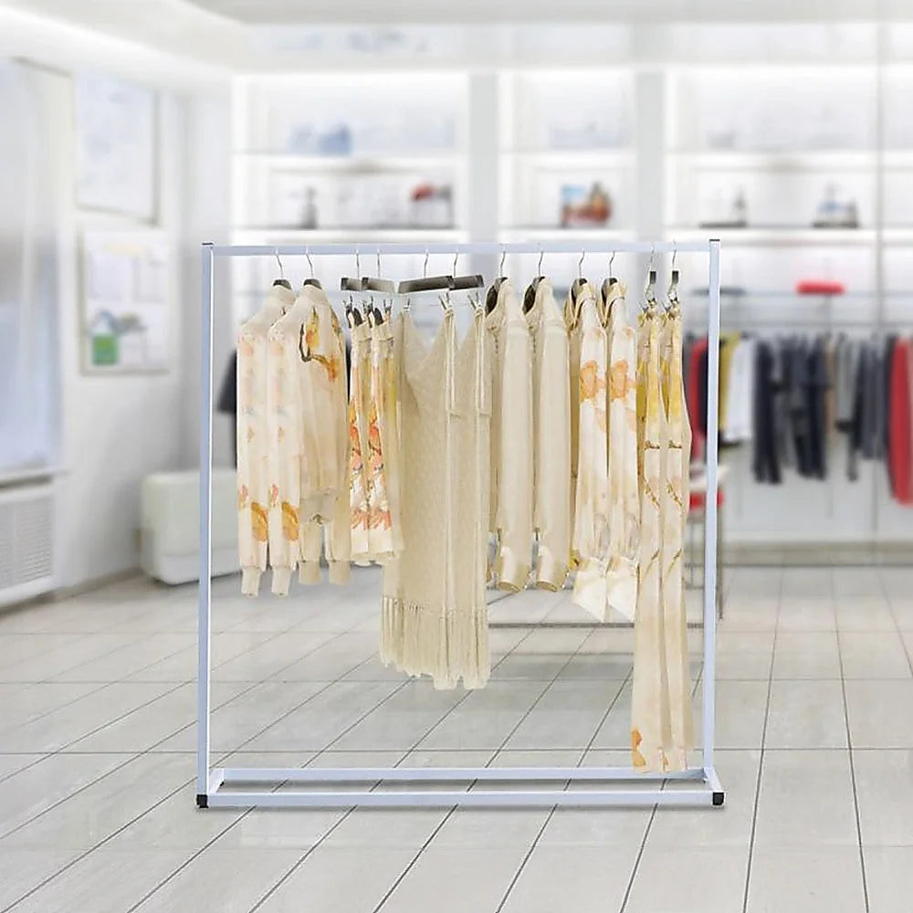 Clothing Garment Rack Commercial Retail Shop - White