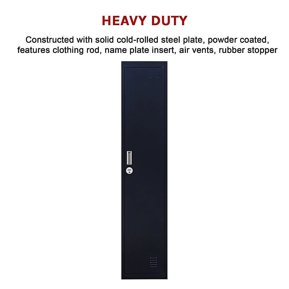 Clothing Locker Cabinet 4-Digit Combination Lock One-Door