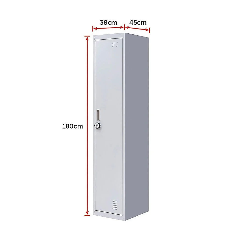 Clothing Locker Cabinet 4-Digit Combination Lock One-Door