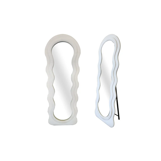 Cloud Wavy Velvet Free-Standing / Wall Mirror - Home &