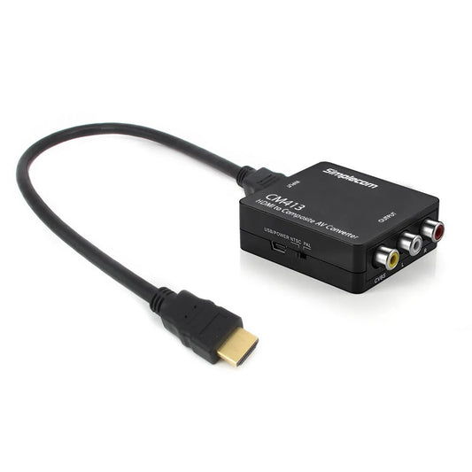 CM413 HDMI to Composite AV CVBS 3RCA Video Converter 1080p
