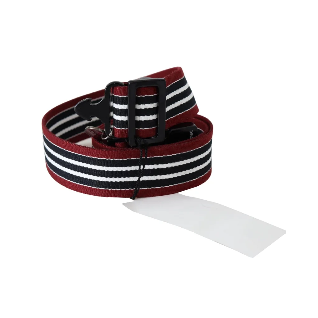 CNC Costume National Fashion Belt with Stripe Motif 100 cm