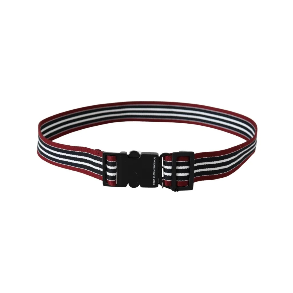 CNC Costume National Fashion Belt with Stripe Motif 100 cm